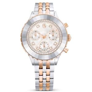 Swarovski Octea Chrono Women Rose Gold Dial Chronograph Watch - 5672937