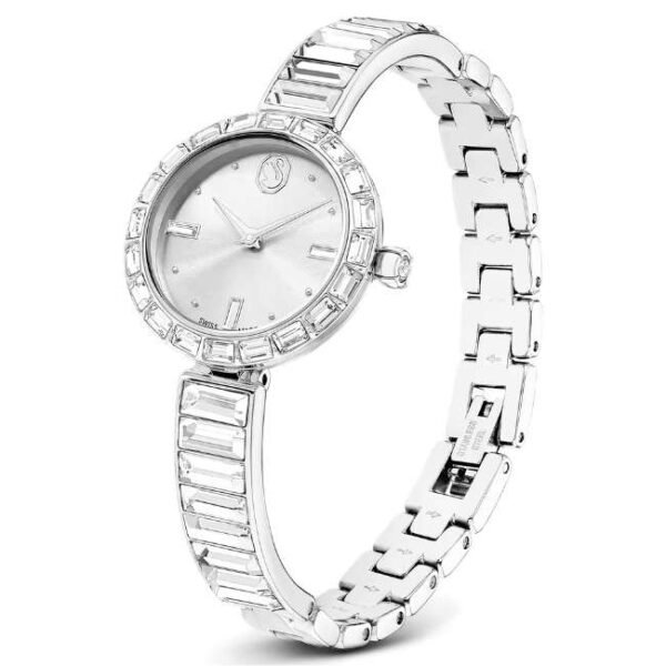 Swarovski Matrix Bangle Women Silver Dial Quartz Watch - 5677487