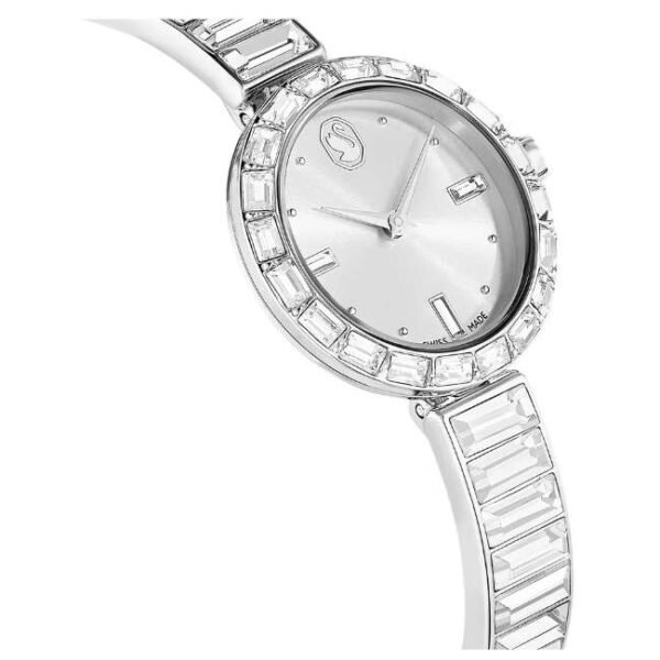 Swarovski Matrix Bangle Women Silver Dial Quartz Watch - 5677487