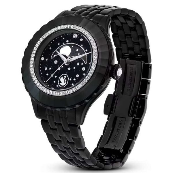 Swarovski Octea Moon Women Black Dial Quartz Watch - 5677497