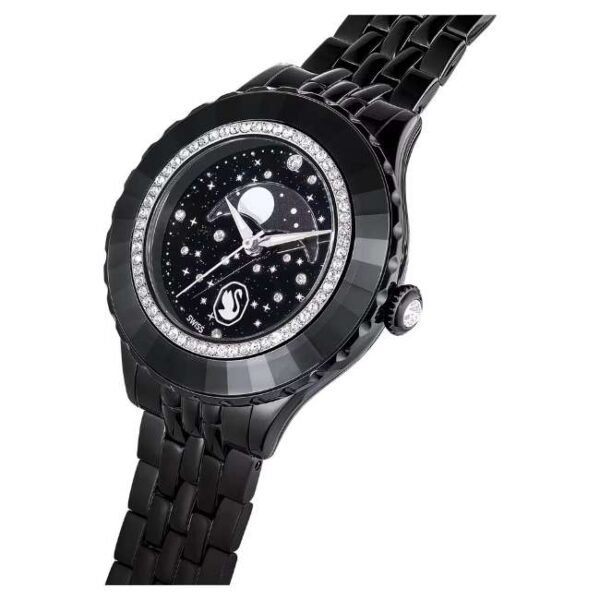 Swarovski Octea Moon Women Black Dial Quartz Watch - 5677497