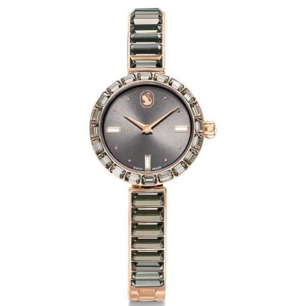 Swarovski Matrix Bangle Women Grey Dial Chronograph Watch - 5679887