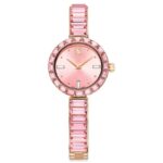 Swarovski Matrix Bangle Women Pink Dial Chronograph Watch - 5679890