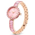Swarovski Matrix Bangle Women Pink Dial Chronograph Watch - 5679890