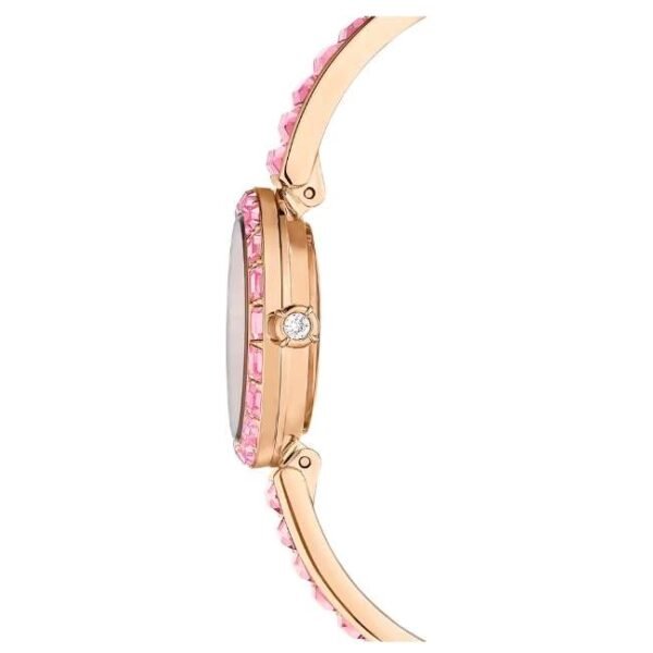 Swarovski Matrix Bangle Women Pink Dial Chronograph Watch - 5679890
