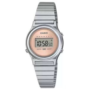 Casio Vintage Unisex Pink Dial Digital Watch - A2231
