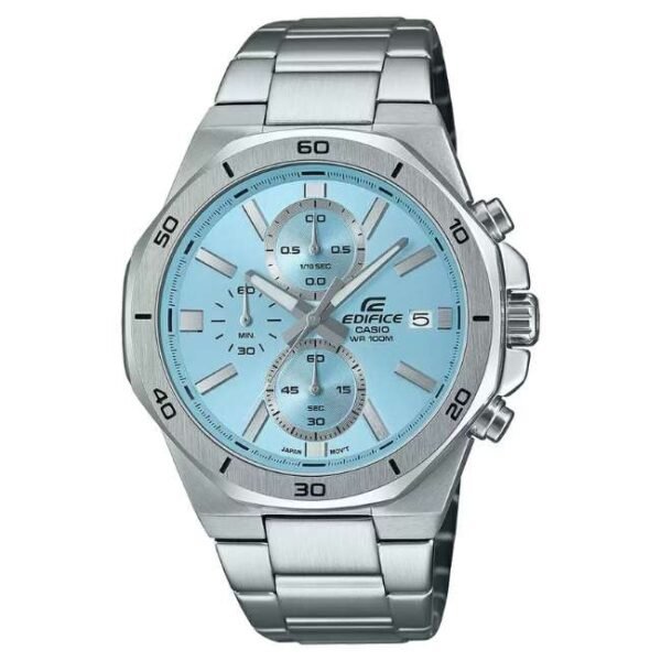 Casio Edifice Men Blue Dial Chronograph Watch - ED636