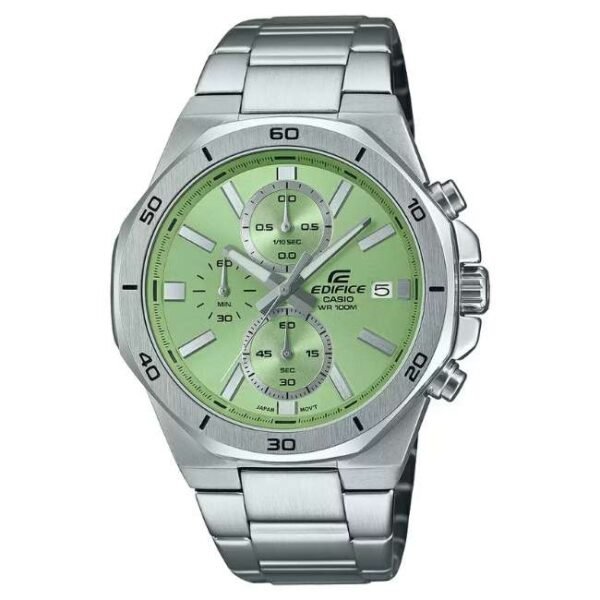 Casio Edifice Men Green Dial Chronograph Watch - ED637