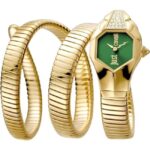 Just Cavalli Glam Snake Women Green Dial Watch JC1L022M0065