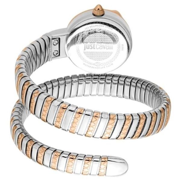 Just Cavalli Cerchio Snake Women Silver Dial Quartz Watch - JC1L301M0075