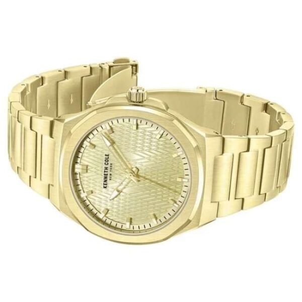 Kenneth Cole Men Gold Dial Quartz Watch - KCWGG0047001MN