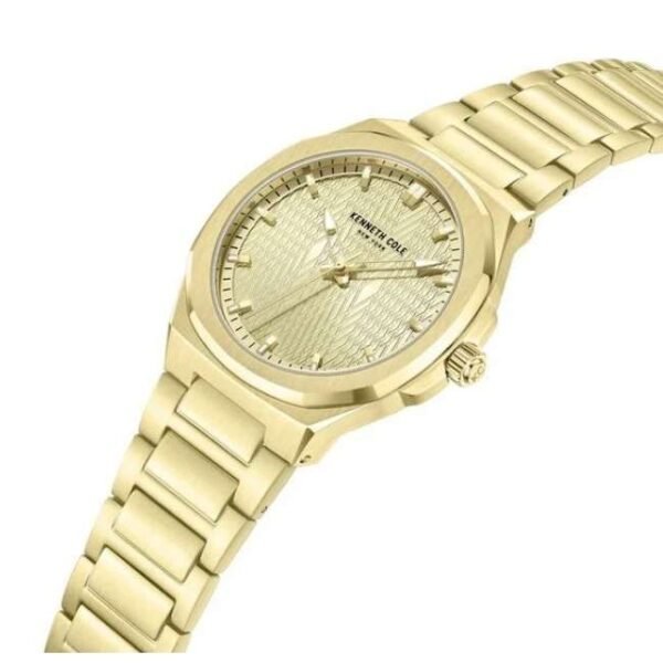 Kenneth Cole Men Gold Dial Quartz Watch - KCWGG0047001MN