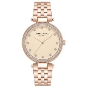 Kenneth Cole Women Rose Gold Dial Quartz Watch - KCWLG0048502LD