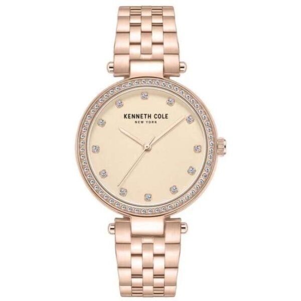 Kenneth Cole Women Rose Gold Dial Quartz Watch - KCWLG0048502LD