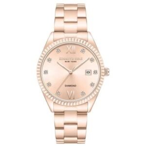 Kenneth Cole Women Rose Gold Dial Quartz Watch - KCWLH0026907LD