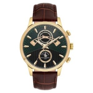 Santa Barbara Quartz Men Green Dial Watch - SB.1.10593-5