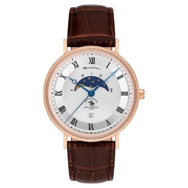 Santa Barbara Quartz Men Silver Dial Watch - SB.4.10014-5