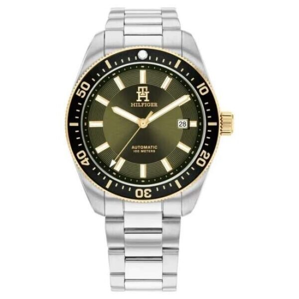Tommy Hilfiger Th85 - Automatic Men Green Dial Automatic Watch - TH1792155