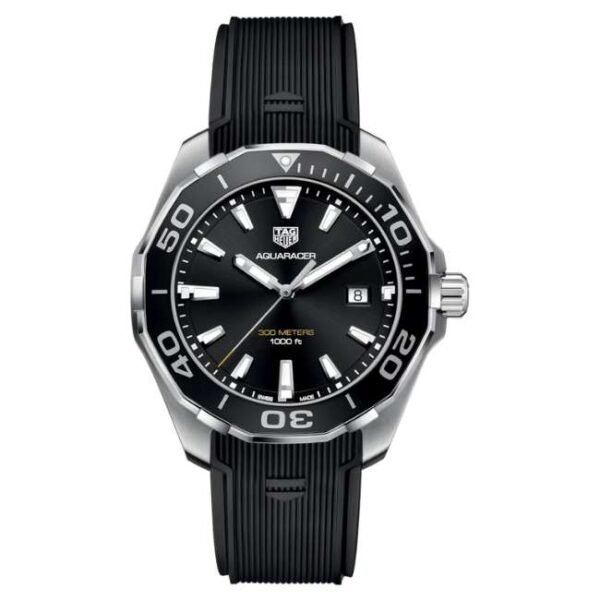 TAG Heuer Aquaracer Black Dial Quartz Watch - WAY101A.FT6141