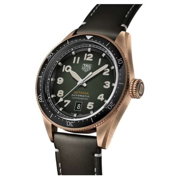 TAG Heuer Autavia Green Dial Automatic Watch - WBE5190.FC8268