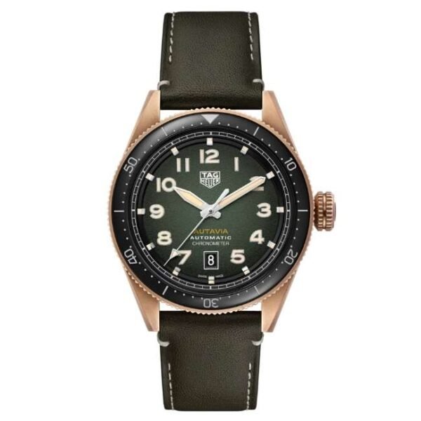 TAG Heuer Autavia Green Dial Automatic Watch - WBE5190.FC8268