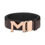 Montblanc Black/Brown 120 x 3.5 cm Belt - 129448