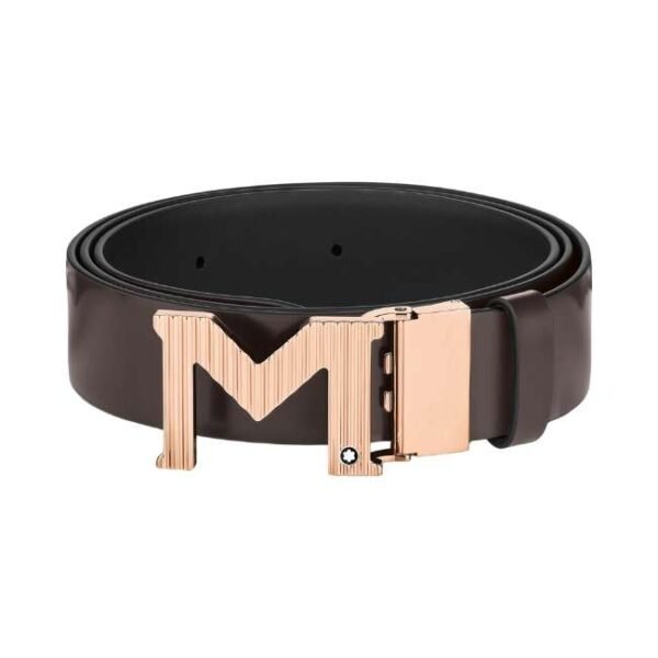 Montblanc Black/Brown 120 x 3.5 cm Belt - 129448