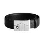 Montblanc Black/Grey 120 x 3.5 cm Belt - 131178