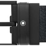 Montblanc Black/Blue 120 x 3.5 cm Belt - 131188