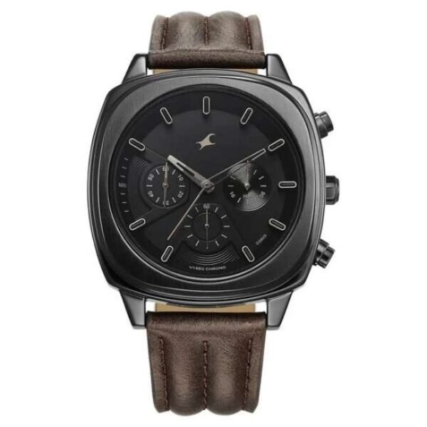 Fastrack Unisex Black Dial Quartz Watch - 3319NL01