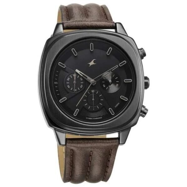Fastrack Unisex Black Dial Quartz Watch - 3319NL01