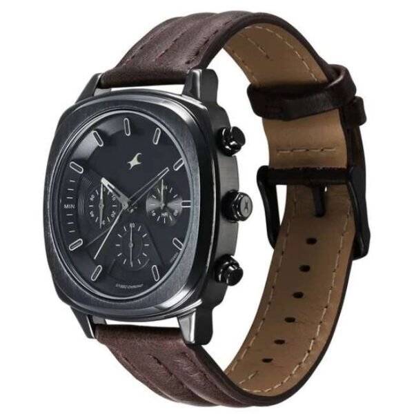 Fastrack Unisex Black Dial Quartz Watch - 3319NL01