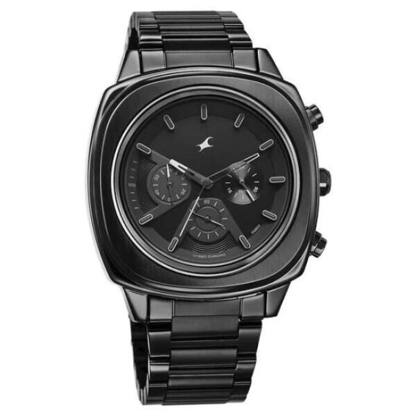 Fastrack Unisex Black Dial Quartz Watch - 3319NM01