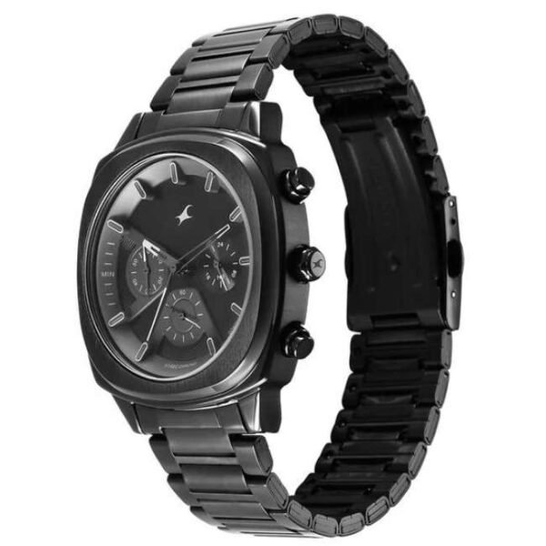 Fastrack Unisex Black Dial Quartz Watch - 3319NM01