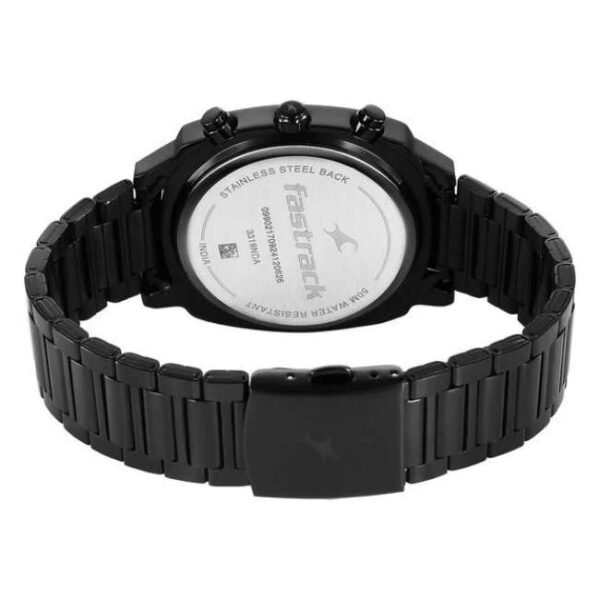 Fastrack Unisex Black Dial Quartz Watch - 3319NM01