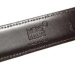 Montblanc Black/Brown 120 x 3 cm Belt - 38156