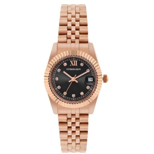 D'signer Black Dial Analog Women Watch - 521RGM.3L
