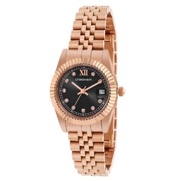 D'signer Black Dial Analog Women Watch - 521RGM.3L