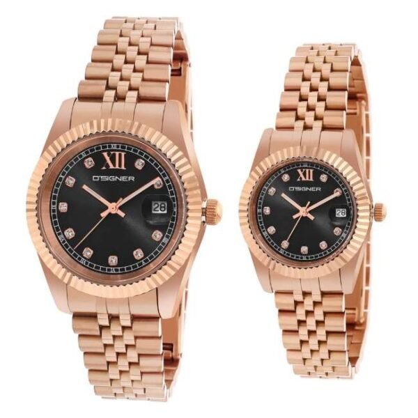 D'signer Black Dial Analog Women Watch - 521RGM.3L