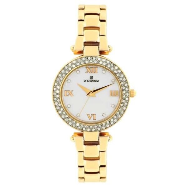D'signer Analog White Dial Women's Watch 627GM.6L