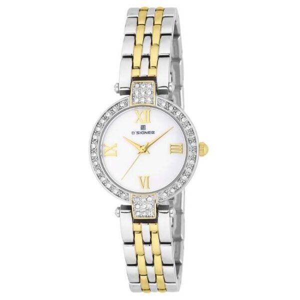 D'signer Analog White Dial Women's Watch 628TM.6L