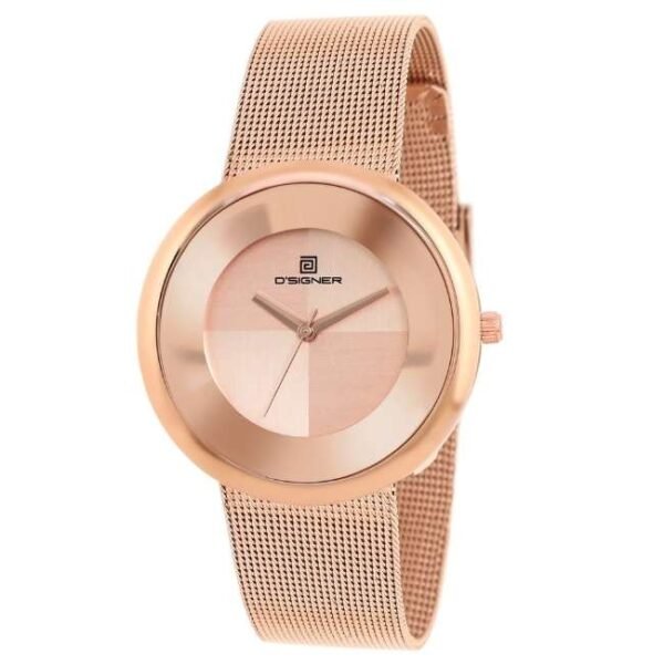 D'signer Analog Rose Gold Dial Women's Watch 670RGM.11L
