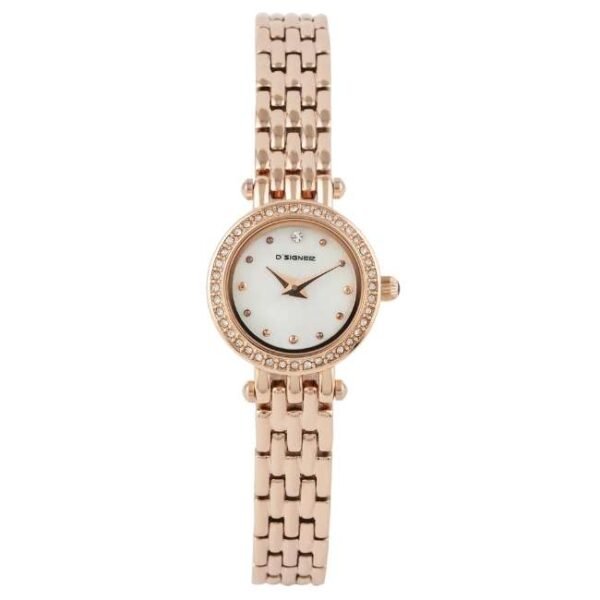 D'signer White Dial Analog Women Watch - 674RGM.6L