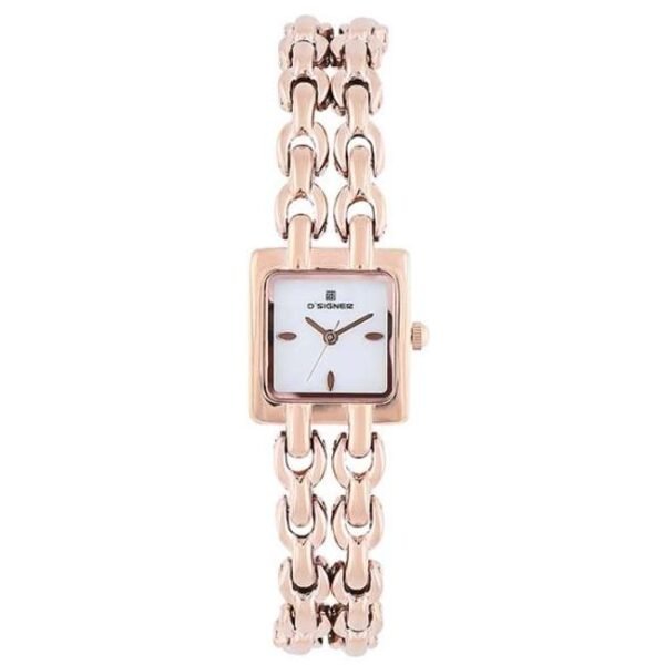 D'signer Analog White Dial Women's Watch 725RGM.6L