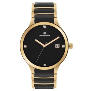 D'signer Black Dial Analog Men Watch - 746GBCRM.3G
