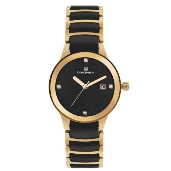 D'signer Black Dial Analog Women Watch - 746GBCRM.3L