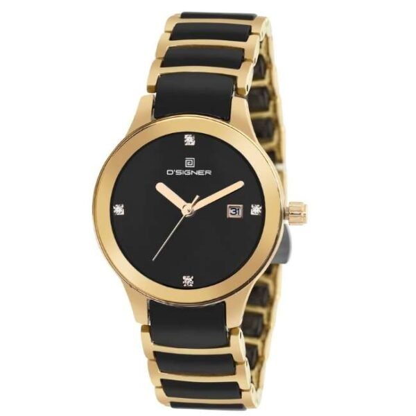D'signer Black Dial Analog Women Watch - 746GBCRM.3L