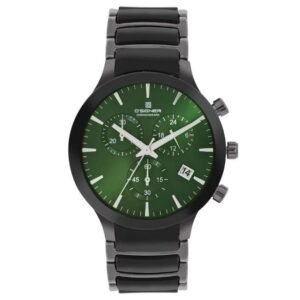 D'signer Green Dial Analog Chronograph Men Watch - 747GNCRM.16G