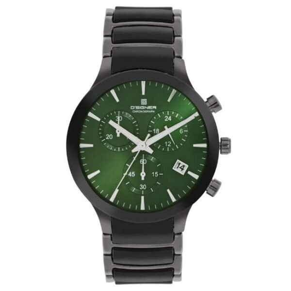 D'signer Green Dial Analog Chronograph Men Watch - 747GNCRM.16G