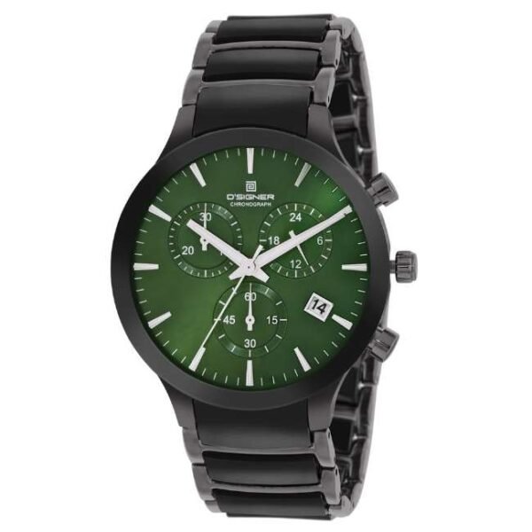 D'signer Green Dial Analog Chronograph Men Watch - 747GNCRM.16G
